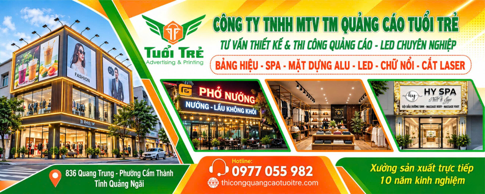 Công ty thiết kế thi công quảng cáo Quảng Ngãi