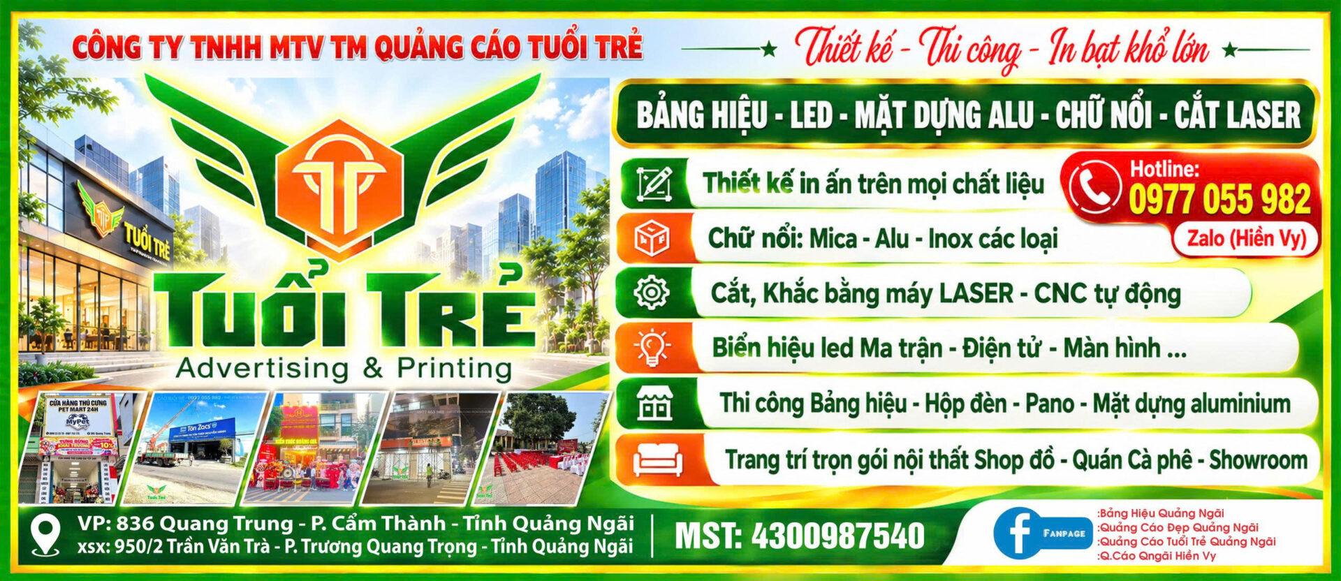Làm bảng hiệu quảng cáo tại Quảng Ngãi